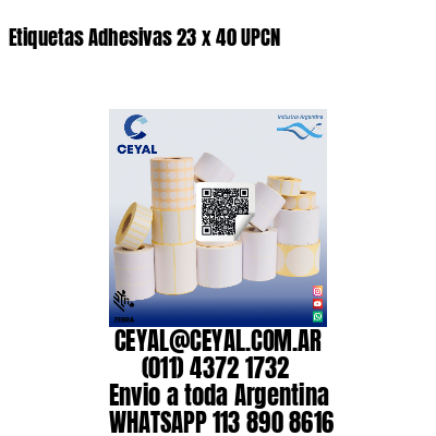 Etiquetas Adhesivas 23 x 40 UPCN