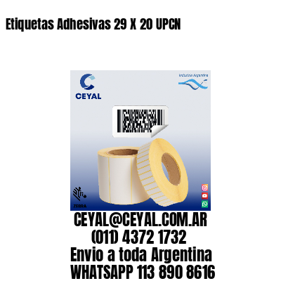 Etiquetas Adhesivas 29 X 20 UPCN