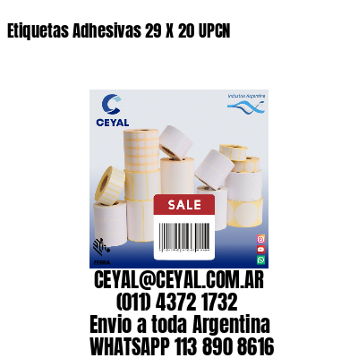 Etiquetas Adhesivas 29 X 20 UPCN