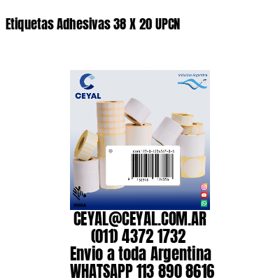 Etiquetas Adhesivas 38 X 20 UPCN