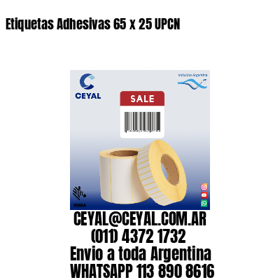 Etiquetas Adhesivas 65 x 25 UPCN