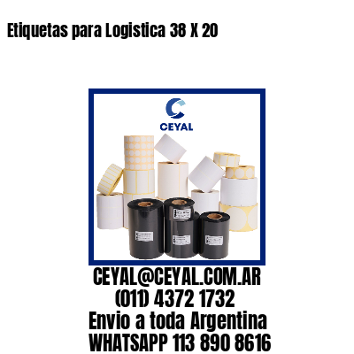 Etiquetas para Logistica 38 X 20