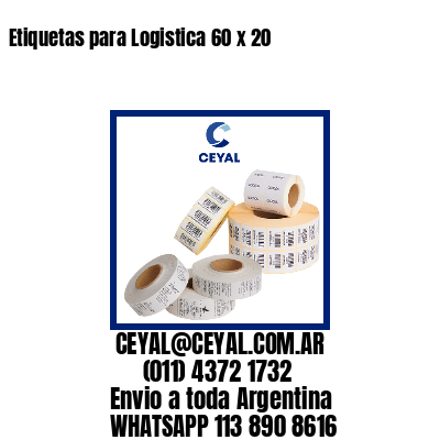 Etiquetas para Logistica 60 x 20