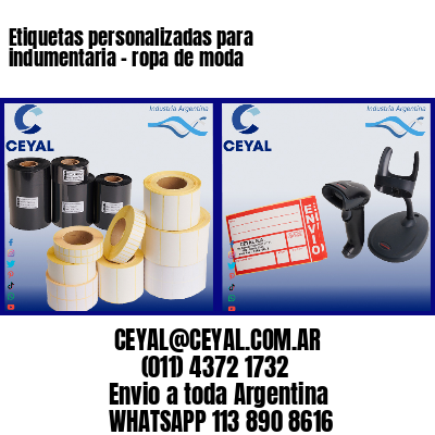 Etiquetas personalizadas para indumentaria – ropa de moda