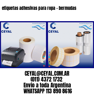 etiquetas adhesivas para ropa – bermudas