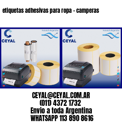 etiquetas adhesivas para ropa – camperas