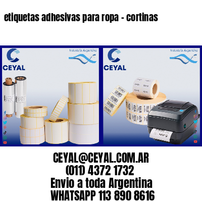 etiquetas adhesivas para ropa – cortinas