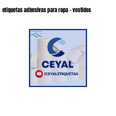etiquetas adhesivas para ropa - vestidos