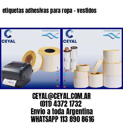 etiquetas adhesivas para ropa – vestidos