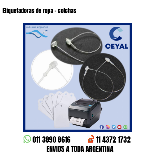 Etiquetadoras de ropa – colchas