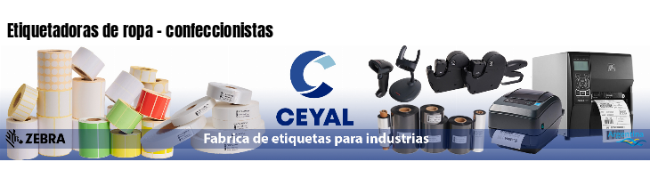 Etiquetadoras de ropa - confeccionistas