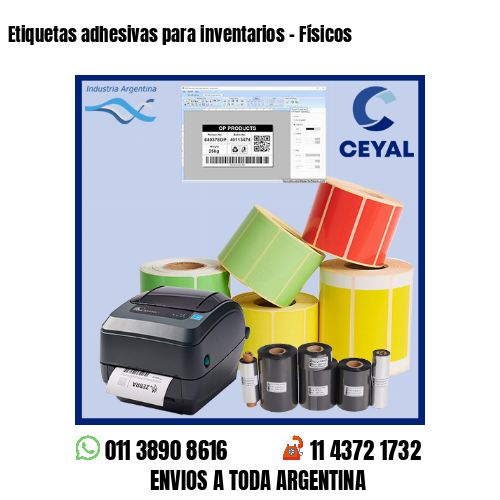 Etiquetas adhesivas para inventarios – Físicos