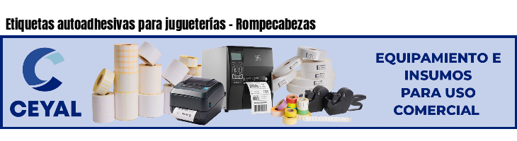 Etiquetas autoadhesivas para jugueterías - Rompecabezas