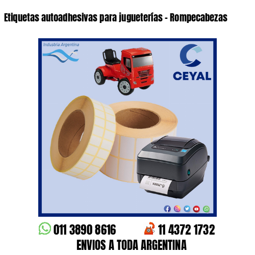 Etiquetas autoadhesivas para jugueterías – Rompecabezas
