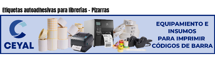 Etiquetas autoadhesivas para librerías - Pizarras