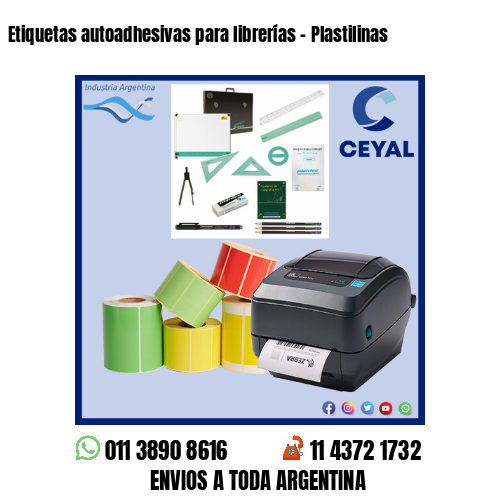 Etiquetas autoadhesivas para librerías – Plastilinas