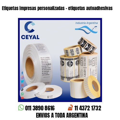 Etiquetas impresas personalizadas – etiquetas autoadhesivas