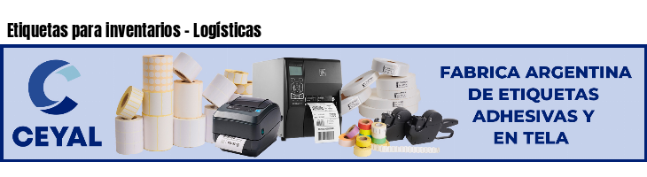 Etiquetas para inventarios - Logísticas