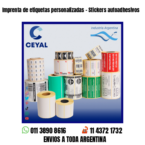 Imprenta de etiquetas personalizadas – Stickers autoadhesivos