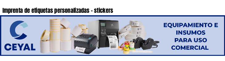 Imprenta de etiquetas personalizadas - stickers