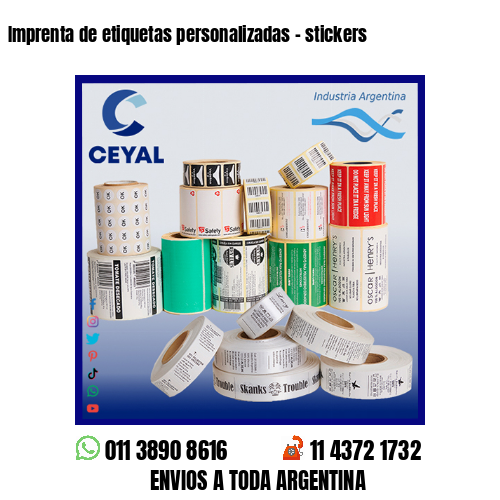 Imprenta de etiquetas personalizadas – stickers