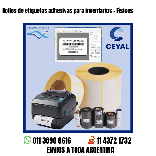 Rollos de etiquetas adhesivas para inventarios – Físicos
