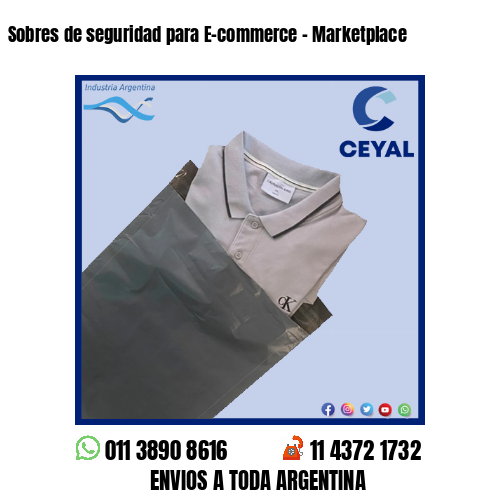 Sobres de seguridad para E-commerce – Marketplace