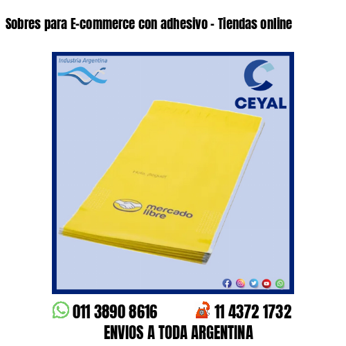 Sobres para E-commerce con adhesivo – Tiendas online