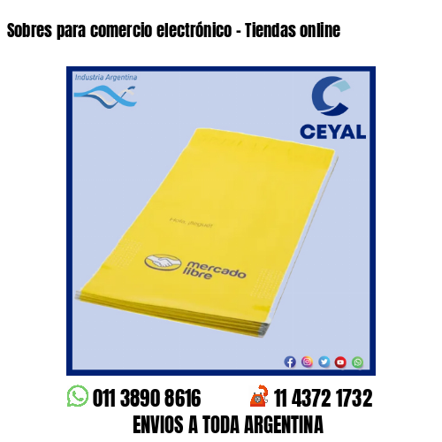 Sobres para comercio electrónico – Tiendas online