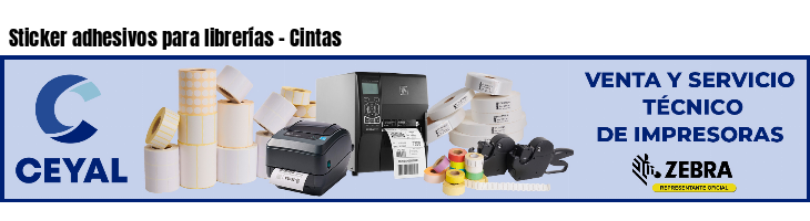 Sticker adhesivos para librerías - Cintas