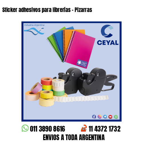 Sticker adhesivos para librerías – Pizarras