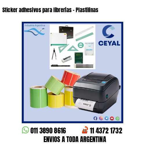 Sticker adhesivos para librerías – Plastilinas