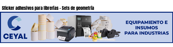 Sticker adhesivos para librerías - Sets de geometría
