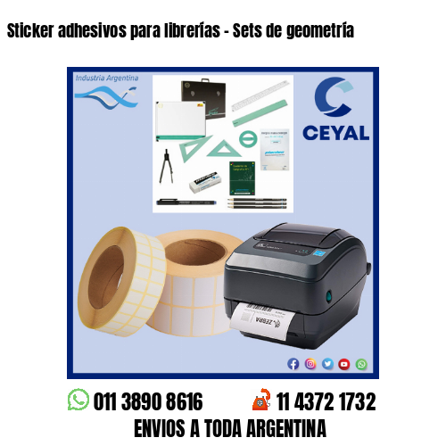 Sticker adhesivos para librerías – Sets de geometría