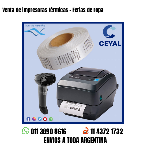 Venta de impresoras térmicas – Ferias de ropa