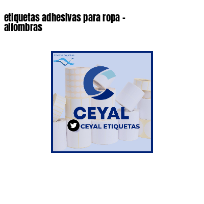 etiquetas adhesivas para ropa - alfombras