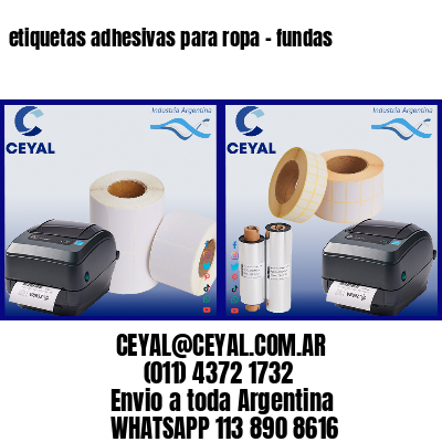 etiquetas adhesivas para ropa – fundas