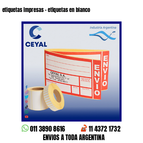 etiquetas impresas – etiquetas en blanco