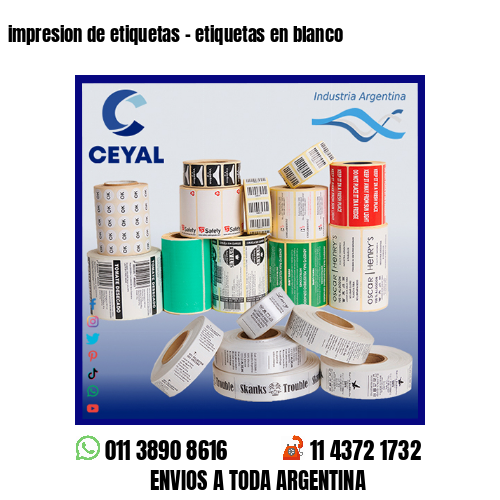 impresion de etiquetas – etiquetas en blanco