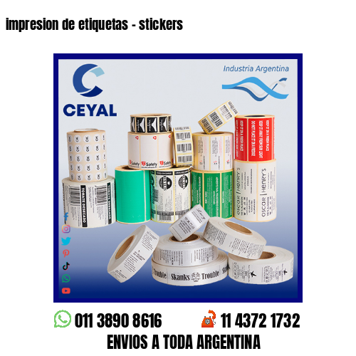 impresion de etiquetas – stickers
