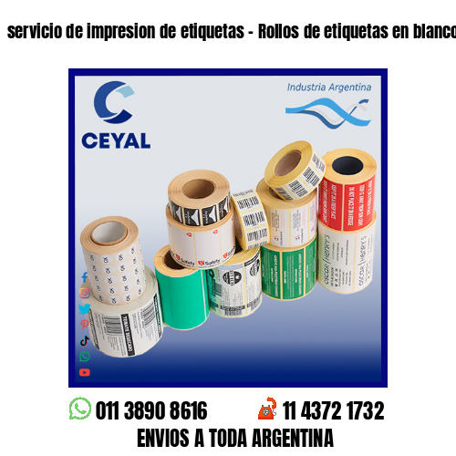 servicio de impresion de etiquetas – Rollos de etiquetas en blanco