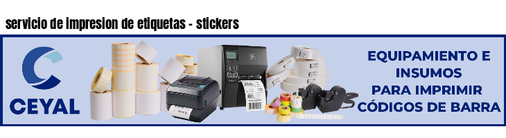 servicio de impresion de etiquetas - stickers