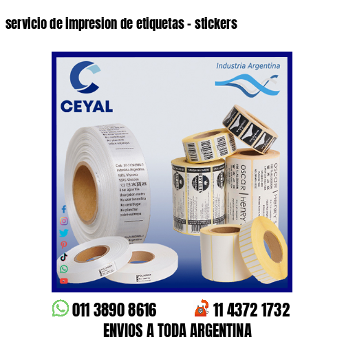 servicio de impresion de etiquetas – stickers