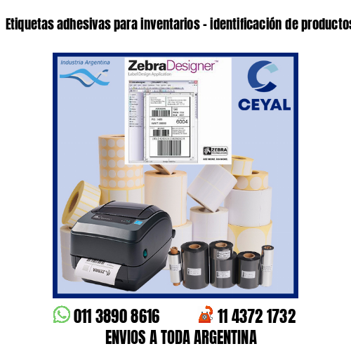 Etiquetas adhesivas para inventarios – identificación de productos