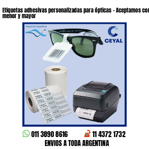 Etiquetas adhesivas personalizadas para ópticas – Aceptamos compras al por menor y mayor