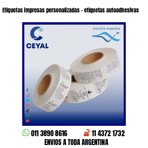 Etiquetas impresas personalizadas – etiquetas autoadhesivas