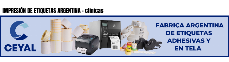 IMPRESIÓN DE ETIQUETAS ARGENTINA - clinicas