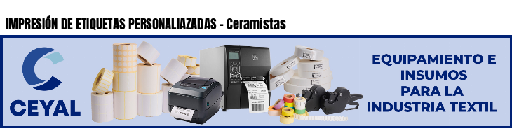 IMPRESIÓN DE ETIQUETAS PERSONALIAZADAS - Ceramistas