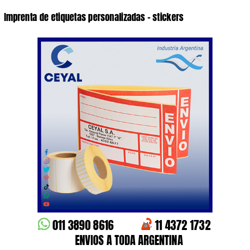 Imprenta de etiquetas personalizadas – stickers
