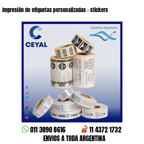 Impresión de etiquetas personalizadas – stickers